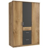 Boxxx omara s klasičnimi vrati, barve grafita, barve hrasta | Shoptok.si