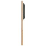 vidaXL tapecirano vzglavje rjava 80 cm masivna borovina in tkanina | Shoptok.si