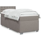  Krevet s oprugama i madracem smeđesivi 80x200 cm od tkanine | shoptok.hr