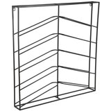 PT LIVING Črno stensko kovinsko držalo za vino število steklenic 10 67x66x7,5 cm Cuadro – | Shoptok.si