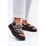 Big Star Leather Patent Women Sandals With Buckles | ePonuda.com