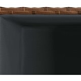 vidaXL vrtna korita 2 kosa rjava 30x30x60 cm poli ratan, (21317144) | Shoptok.si