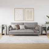  Pomoćni stolići 2 kom s policom siva boja betona 25,5x27x60 cm | Eponuda.com