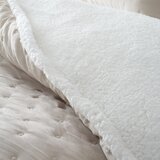 Catherine Lansfield Kremno bela posteljnina za zakonsko posteljo iz sherpa flisa 200x200 cm Cosy Nori – | Shoptok.si