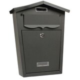 Haus poštansko sanduče 360x290x105mm crno kućica ( 0200042 )