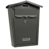 poštansko sanduče 360x290x105mm crno kućica ( 0200042 )