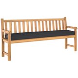 vidaXL Jastučić za klupu Crni 180x40x8 cm Oxford tkanina | shoptok.hr