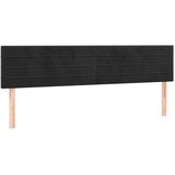  Uzglavlja crna 160x5x78/88 cm baršunasta | shoptok.hr