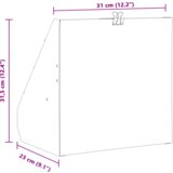 vidaXL Lovilec kroglic Črna 31 x 23 x 31.5 cm Jeklo Cene