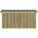 vidaXL škatla za shranjevanje 119x44x58.5 cm obdelan borov les Cene