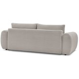 Bobochic Paris Svetlo siva/bež raztegljiva sedežna garnitura iz rebrastega žameta 257 cm Lucien – | Shoptok.si