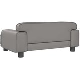 Krevet za pse sivo 70 x 45 x 30 cm od umjetne kože | shoptok.hr