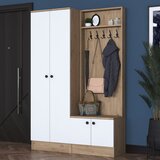 Hanah home P6 - M5 - 2423 WhiteWalnut Hall Stand