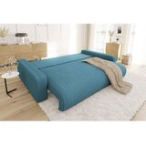 Ropez Turkizna raztegljiva/s prostorom za shranjevanje sedežna garnitura iz rebrastega žameta 234 cm Sara – | Shoptok.si