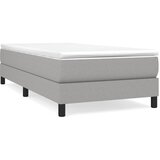 Box spring krevet s madracem svjetlosivi 90x190 cm od tkanine | shoptok.hr