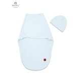 MimiNu dekica/swadler za spavanje sa kapicom Soft blue | shoptok.hr