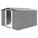 vidaXL Vrtna lopa 257x298x178 cm kovinska siva cene
