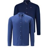 Dewberry DUAL SET G674 MENS SHIRTS-NAVY BLUE-INDIGO Cijene