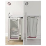 Vasagle košara za rublje s 3 pretinca, bijela, BLH301W01 | shoptok.hr