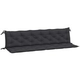  Jastuci za vrtnu klupu 2 kom crno 200x50x7 cm tkanine Oxford | shoptok.hr