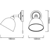 Brilliant zidna spot lampa telio 1xE14/28W/230V plava | Eponuda.com