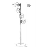 Opviq Podna lampa Simay, 137 cm, E27, Crna | Eponuda.ba