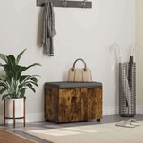  Haldna klop z blazino z vrati Dimljeni oreh 60 x 38 x 46 cm, (5000155683) | Shoptok.si
