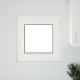  Prozor za podrum RISOR 50 x 50 cm PVC i staklo Bijela | shoptok.hr