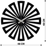WALLXPERT Zidni sat 48x48cm Crni | Eponuda.ba