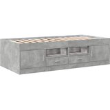  Okvir kreveta s pohranom s ladicama Betonska siva 80 x 200 cm | Eponuda.com