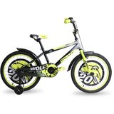 Galaxy Bicikl dečiji WOLF 20" crna/siva/neon zelena | ePonuda.com