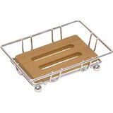 Tendance drzac sapuna 12,5x8,5x3,2 cm mdf/bambus hrom | ePonuda.com