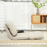  Vreća za sjedenje s funkcijom kreveta naslon za leđa koji se može podesiti sklopiva do 120 kg 70 x 72 x 56 cm bež | shoptok.hr