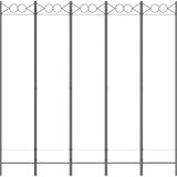 vidaXL Sobna pregrada s 5 panela bijela 200 x 200 cm od tkanine | shoptok.hr