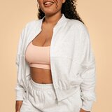 BeastPink ženski duks Zip-Up Bliss Grey