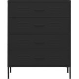  Ladičar crni 80 x 35 x 101,5 cm čelični | shoptok.hr