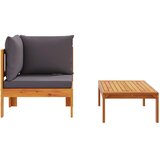  2-dijelni set vrtnih sofa s jastucima masivno bagremovo drvo | shoptok.hr