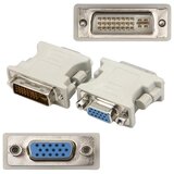 E-green Adapter DVI-I (24+5) Dual Link - VGA D-sub White Cene