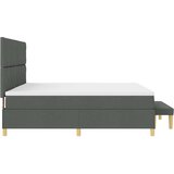  Krevet s opruga kutije Tamno siva 200 x 200 cm tkanina | shoptok.hr