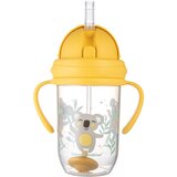 Canpol Exotic Animals Cup With Straw skodelica s slamico Yellow 270 ml | Shoptok.si