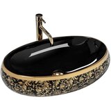 REA Bath umivalnik za pult Meryl Črna / Zlati sijaj | Shoptok.si