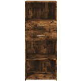 vidaXL Visoka omara dimljeni hrast 50x42,5x124 cm inženirski les | Shoptok.si