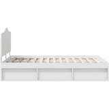  Okvir za krevet Bijelo 120 x 200 cm Čvrsto borovo drvo | shoptok.hr