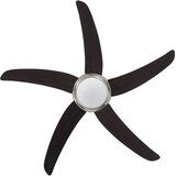 The Living Store Ukrasni stropni ventilator sa svjetlom 128 cm smeđi | shoptok.hr
