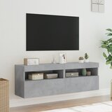  Zidni TV ormarići LED 2 kom boja betona 60x30x40 cm | shoptok.hr
