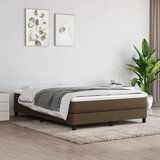 The Living Store Posteljni okvir temno rjav 140x200 cm blago - Box Spring Posteljni Okvir, (21520030) Cene