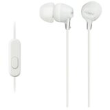 Sony MDR-EX15AP (EX Series) v uho slušalke z mikrofonom, žične, 3,5 mm priključek, bela Cene