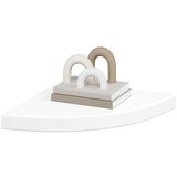  Plutajuće kutne police 2 kom Bijele 35x35x3,8 cm MDF | shoptok.hr
