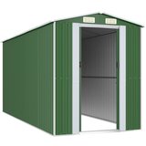  Vrtno spremište zeleno 192x440x223 cm od pocinčanog čelika | Eponuda.com