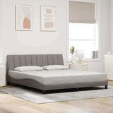  Posteljni okvir brez vzmetnice taupe 180x200 cm blago | Shoptok.si